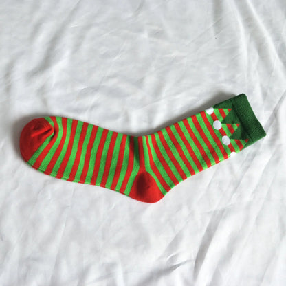 Christmas Striped Socks for Men and Women