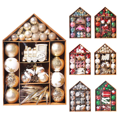 Cross-Border Christmas Tree Ornament Ball Set For Home Decor