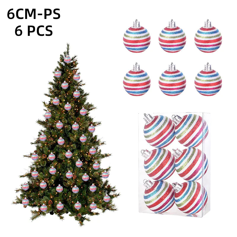 Christmas Ornament Ball Gift Box (6pcs) For Home Decor