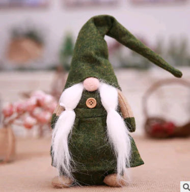 Christmas Decorations - Gnome Doll & Forest Santa Figurine For Home Decor