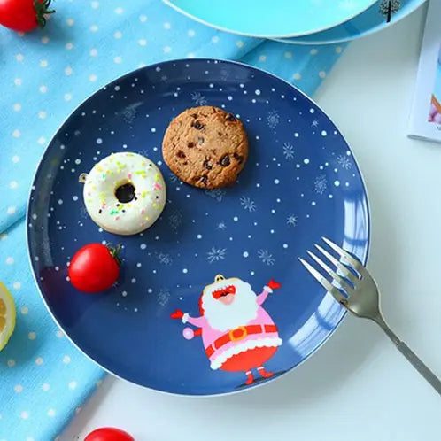 Ceramic Christmas Snack Plate & Serving Dish