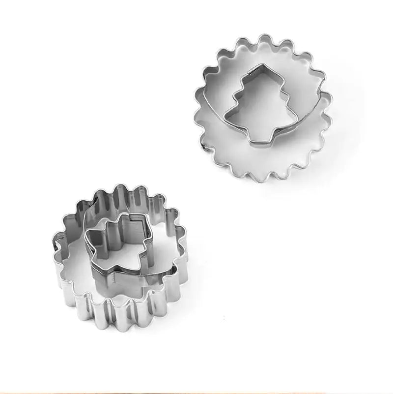 9-Piece Stainless Steel Christmas Cookie Cutter Set