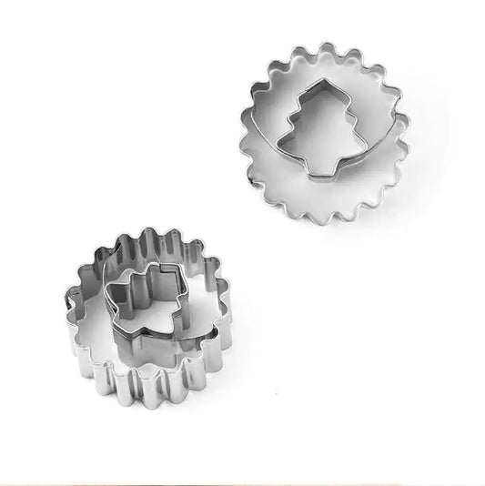 9-Piece Stainless Steel Christmas Cookie Cutter Set