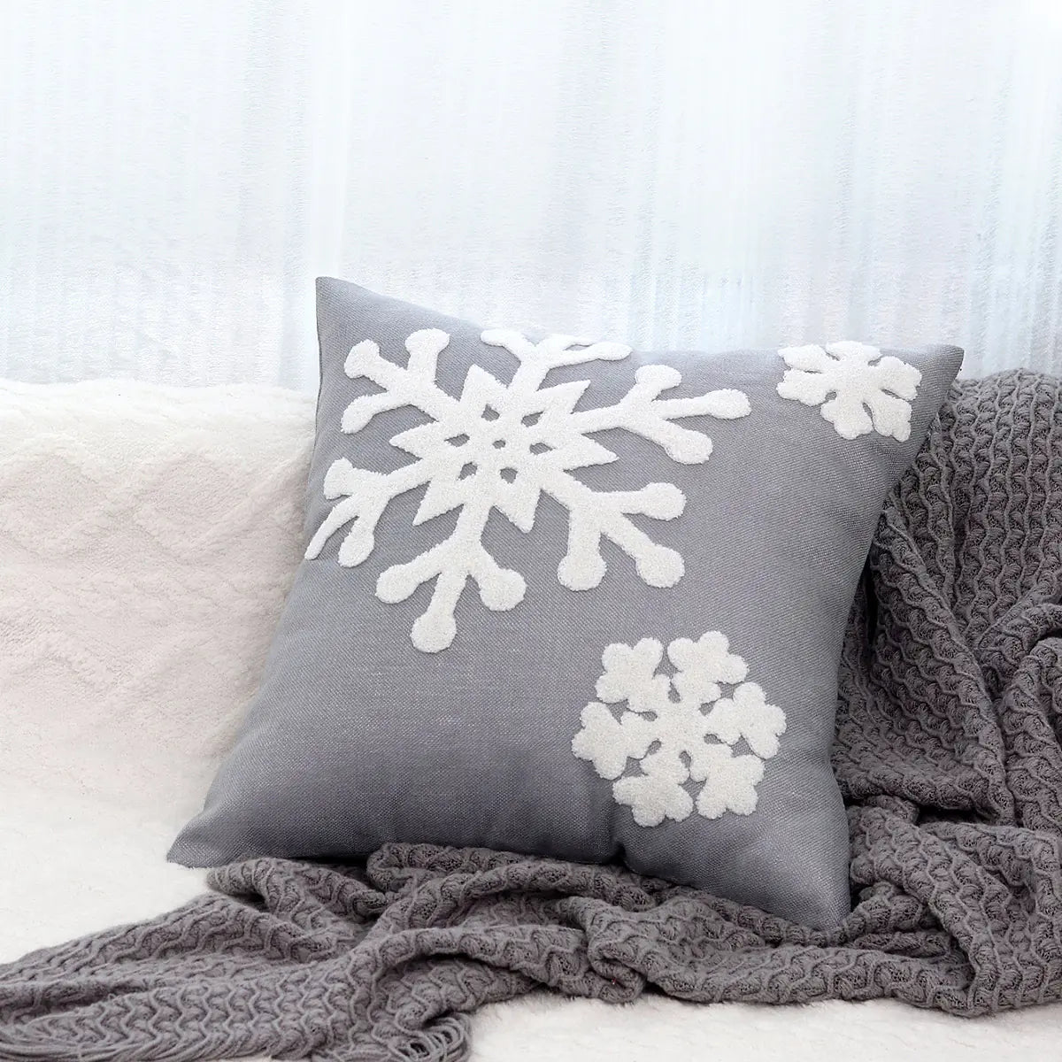 Christmas Tree Gold Foil Deer Cushion Cover For Home Decor