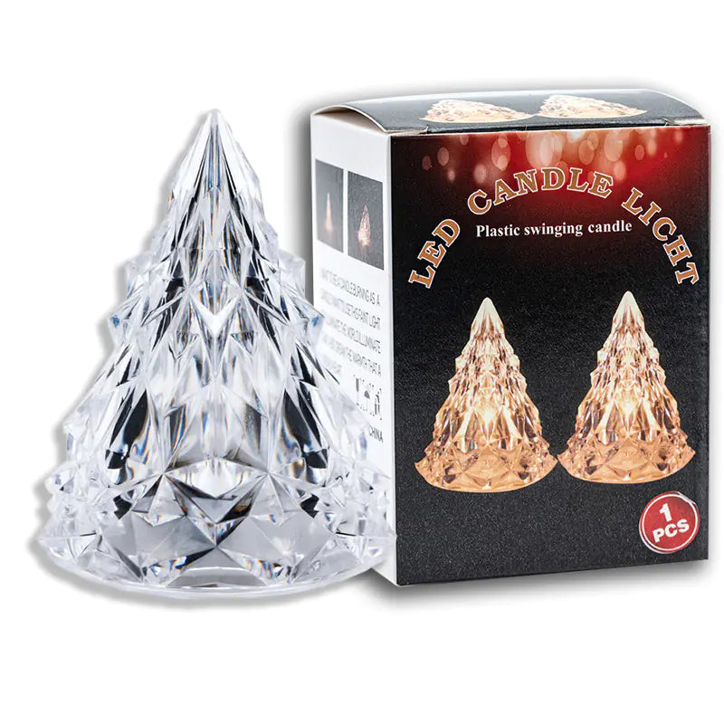 LED Christmas Tree Crystal Candle Light For Home Decor