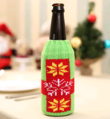 Christmas Wine Bottle Covers For Holiday Home Decor