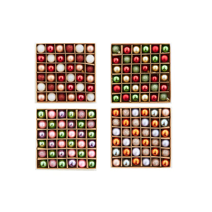 Mini Christmas Ornament Ball Decoration Set For Home Decor