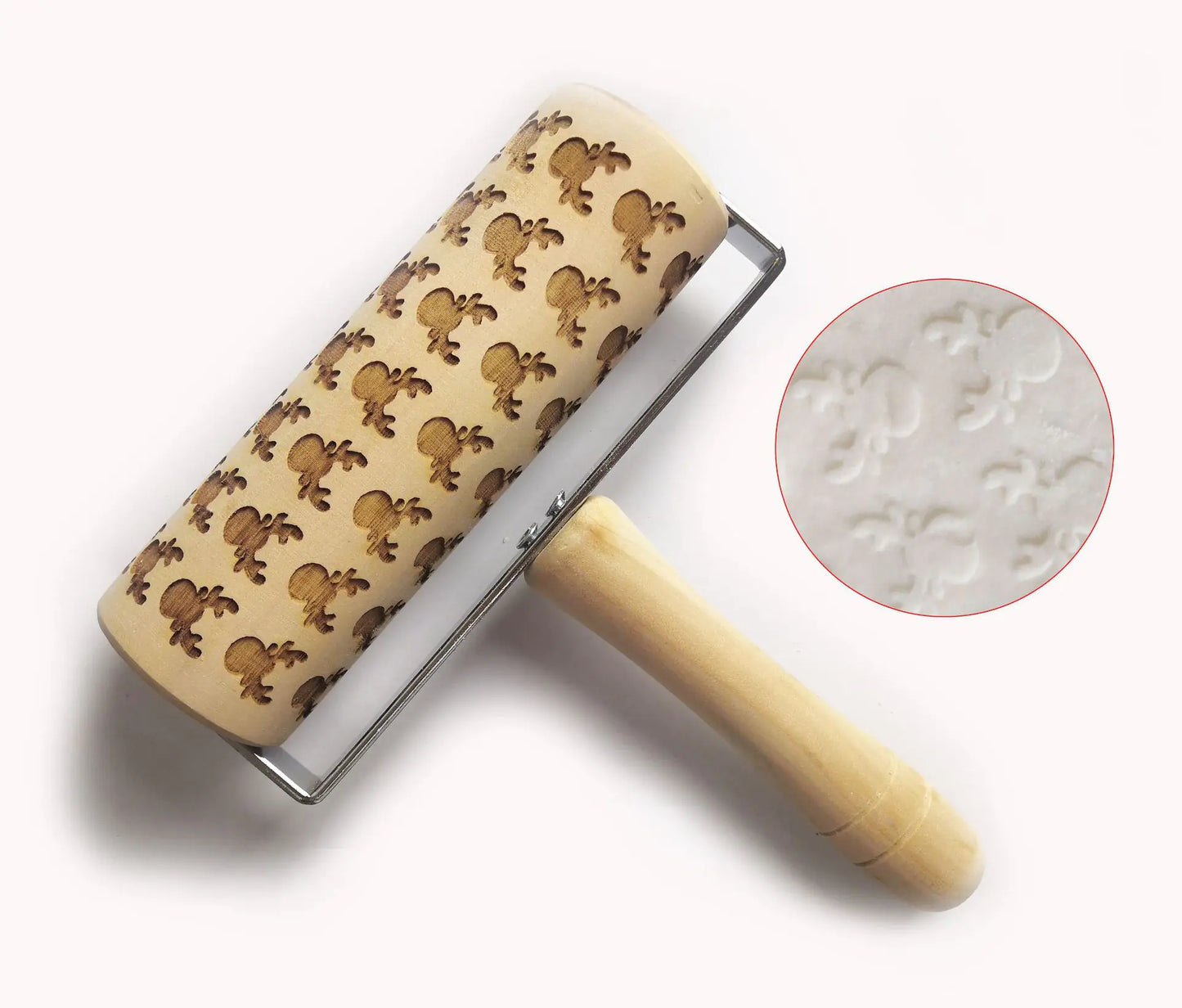 Christmas Print Eco-Friendly Kitchenware Mini Rolling Pin