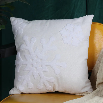 Christmas Tree Gold Foil Deer Cushion Cover For Home Decor