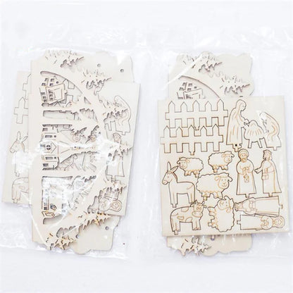 Christmas Wooden Table Decoration & 3D Ornament For Home Decor