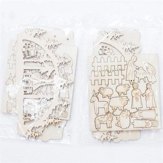 Christmas Wooden Table Decoration & 3D Ornament For Home Decor