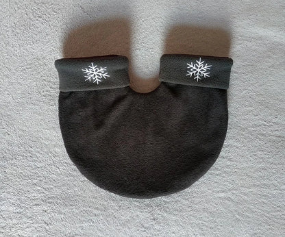 Fleece Couples’ Christmas Mittens, One-Piece Design