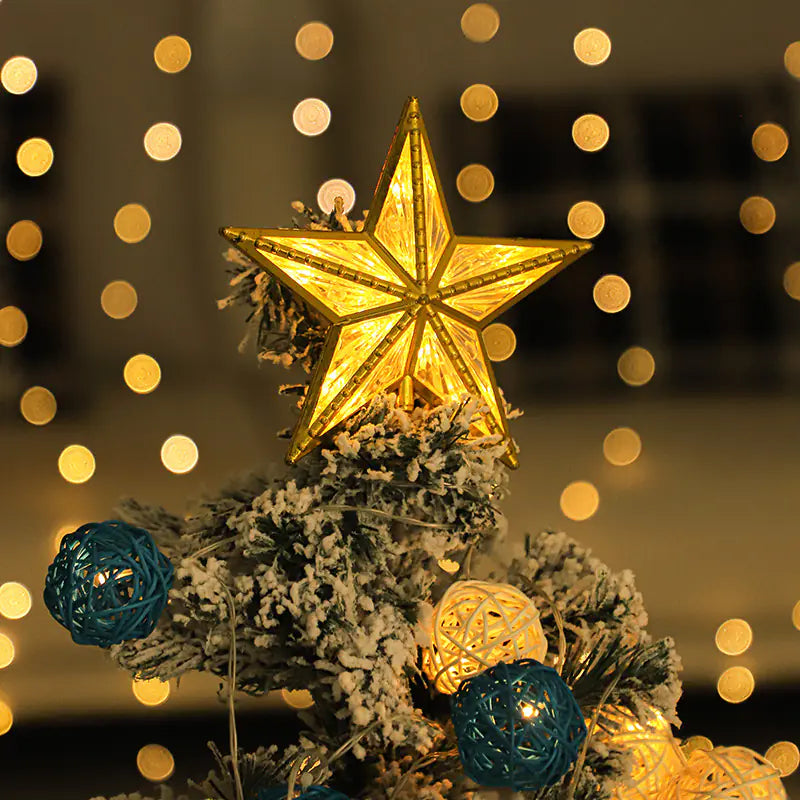 LED Christmas Star Tree Topper Decoration For Home Decor