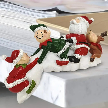 Handcrafted Resin Christmas Doll Decoration For Home Decor