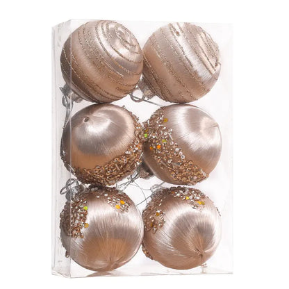 Silk Thread Christmas Ornament Balls For Home Decor