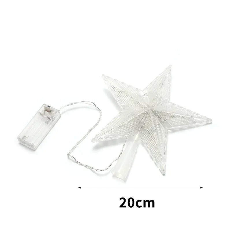 LED Christmas Star Tree Topper Decoration For Home Decor