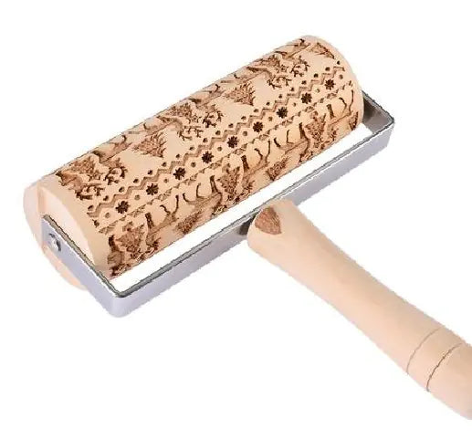 Christmas Print Eco-Friendly Kitchenware Mini Rolling Pin