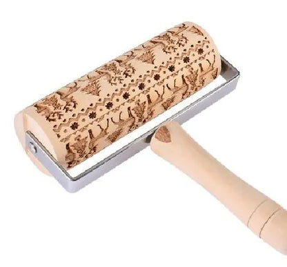 Christmas Print Eco-Friendly Kitchenware Mini Rolling Pin