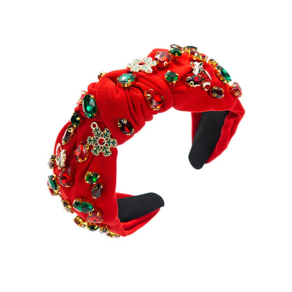 Christmas Tree Headband With Knot Design