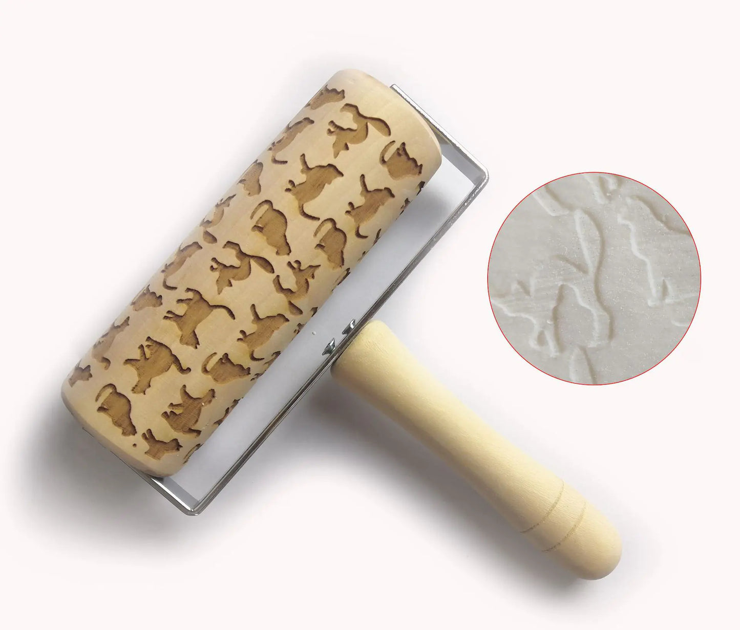 Christmas Print Eco-Friendly Kitchenware Mini Rolling Pin