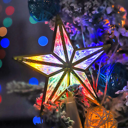 LED Christmas Star Tree Topper Decoration For Home Decor