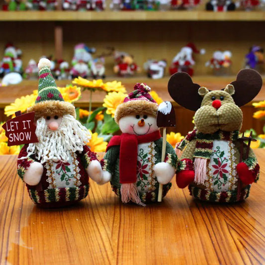 Santa, Snowman, & Reindeer Christmas Decorations For Home Decor