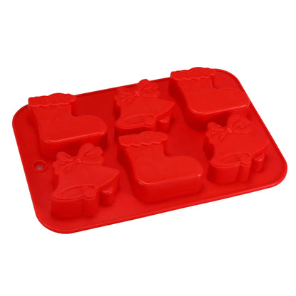 Christmas Stocking Silicone Cake Molds For Baking