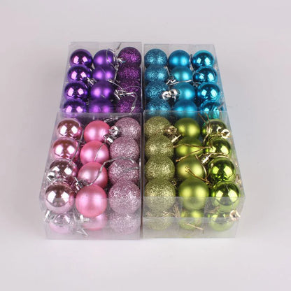 Christmas Tree Ornament Balls 24-Pack For Home Decor