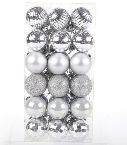 Shatterproof Christmas Tree Ornament Balls 36-Pack For Home Decor